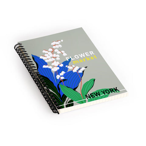 DESIGN d´annick Flower Market New York Spiral Notebook