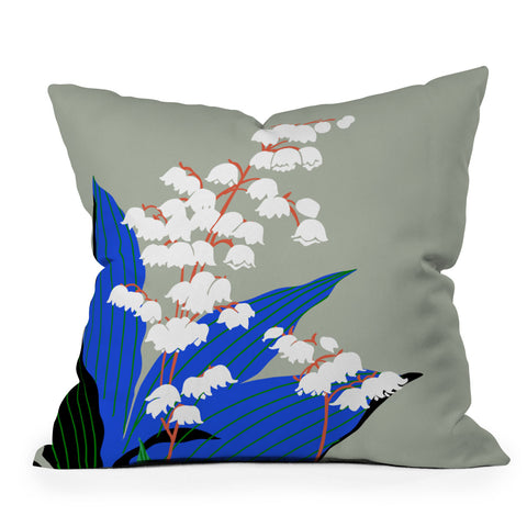 DESIGN d´annick Flower Market New York Outdoor Throw Pillow
