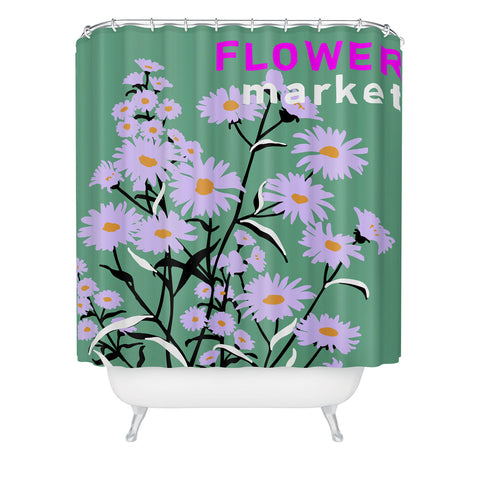 DESIGN d´annick Flower Market Rome Shower Curtain