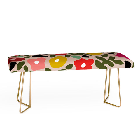 DESIGN d´annick Flower meadow in muted colours Bench