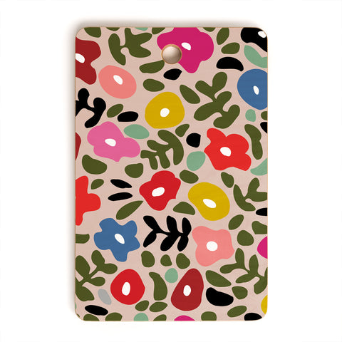 DESIGN d´annick Flower meadow in muted colours Cutting Board Rectangle
