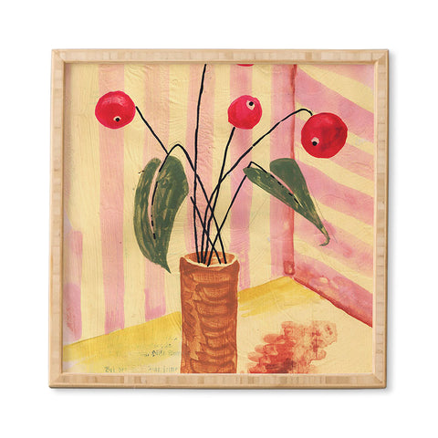 DESIGN d´annick Flowers in a vase 1 Framed Wall Art