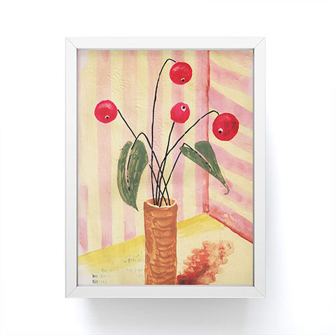 DESIGN d´annick Flowers in a vase 1 Framed Mini Art Print
