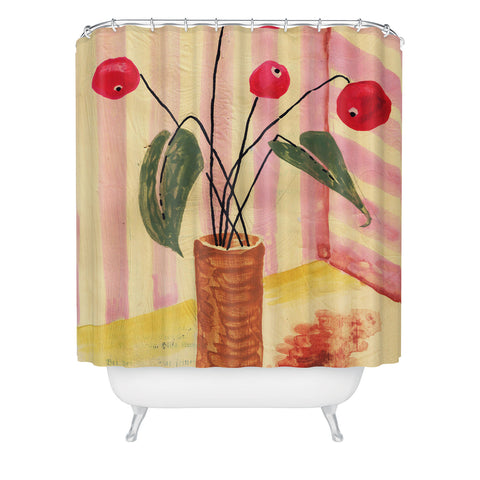 DESIGN d´annick Flowers in a vase 1 Shower Curtain