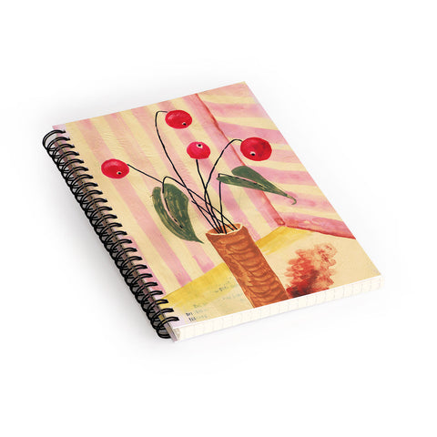 DESIGN d´annick Flowers in a vase 1 Spiral Notebook