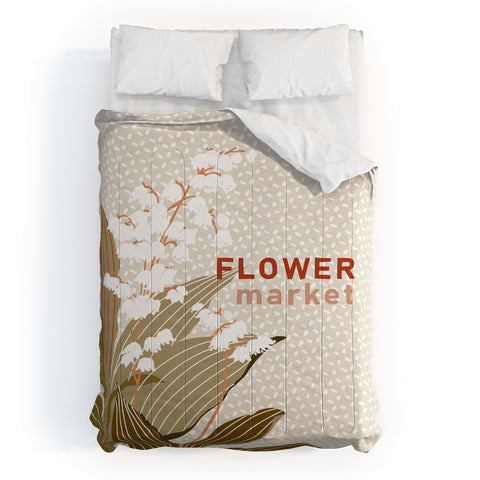 DESIGN d´annick Flowers market lily of the valley Comforter