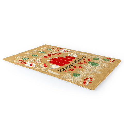 DESIGN d´annick happy holidays christmas greetings Area Rug