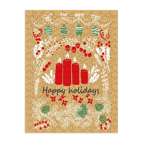 DESIGN d´annick happy holidays christmas greetings Puzzle