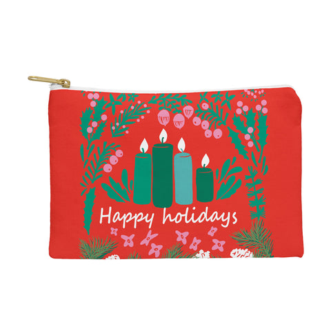 DESIGN d´annick happy holidays greetings folk Pouch