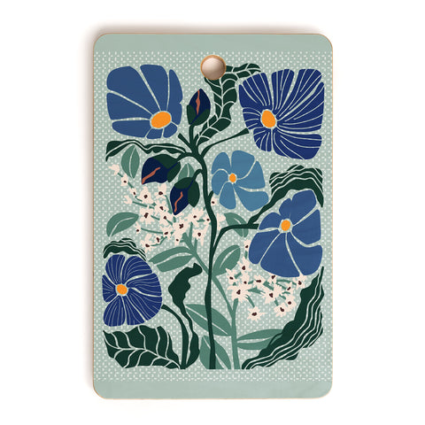 DESIGN d´annick Klimt flowers light blue Cutting Board Rectangle