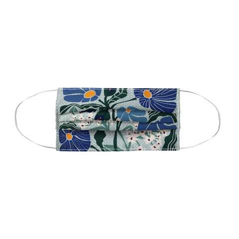 DESIGN d´annick Klimt flowers light blue Face Mask