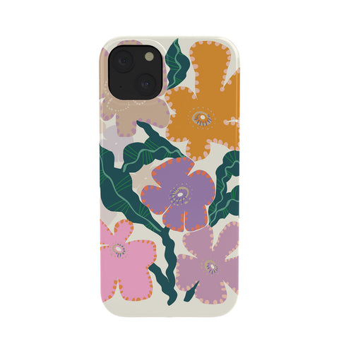 DESIGN d´annick Large Pink Retro Flowers Phone Case
