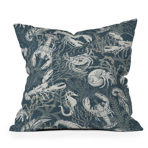 DESIGN d´annick Lobster and friends Outdoor Throw Pillow