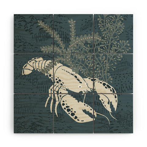 DESIGN d´annick Lobster II Wood Wall Mural