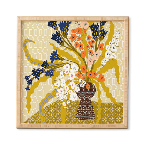 DESIGN d´annick Matisse Flower Vase modern Ill Framed Wall Art