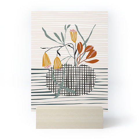 DESIGN d´annick midcentury plant pot Mini Art Print