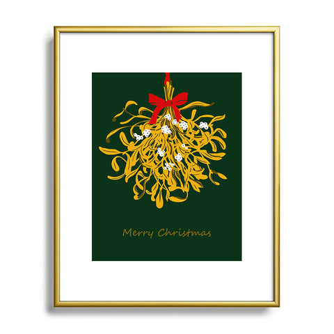 DESIGN d´annick Mistletoe for Christmas Metal Framed Art Print