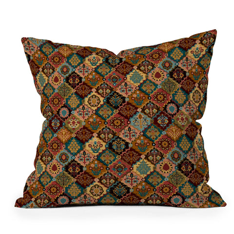 DESIGN d´annick Oriental granny squares Outdoor Throw Pillow