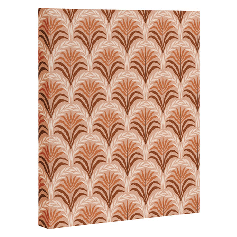 DESIGN d´annick Palm leaves arch pattern rust Art Canvas