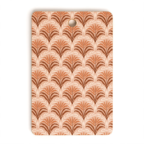 DESIGN d´annick Palm leaves arch pattern rust Cutting Board Rectangle