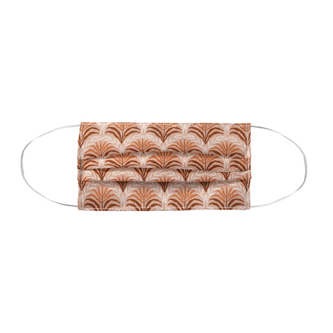 DESIGN d´annick Palm leaves arch pattern rust Face Mask