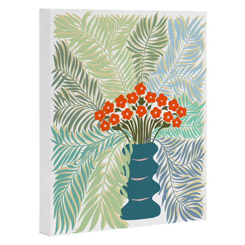 DESIGN d´annick Palm tree leaf Bouquet Art Canvas