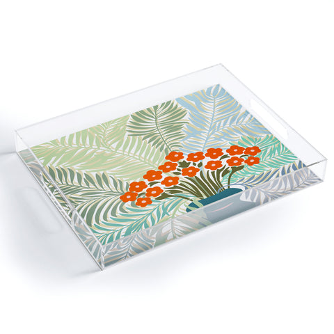DESIGN d´annick Palm tree leaf Bouquet Acrylic Tray