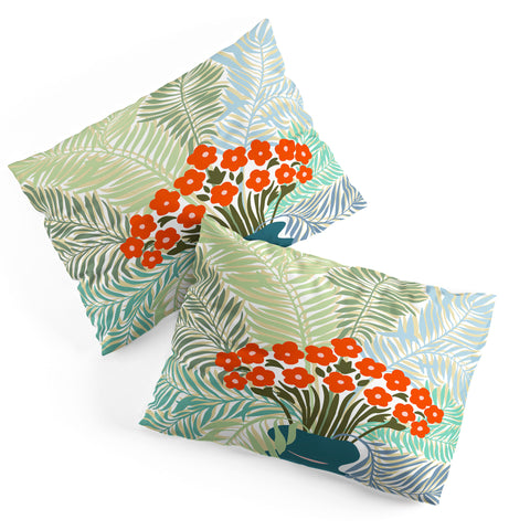 DESIGN d´annick Palm tree leaf Bouquet Pillow Shams
