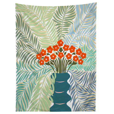 DESIGN d´annick Palm tree leaf Bouquet Tapestry