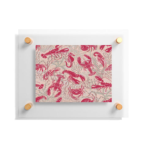 DESIGN d´annick Red Lobster Viva Magenta Floating Acrylic Print