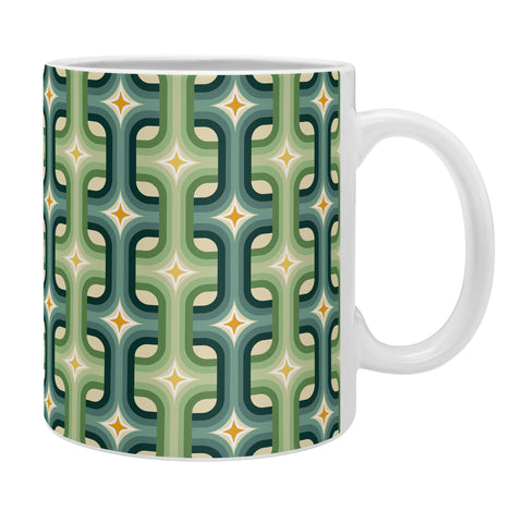 DESIGN d´annick Retro chain pattern teal Coffee Mug