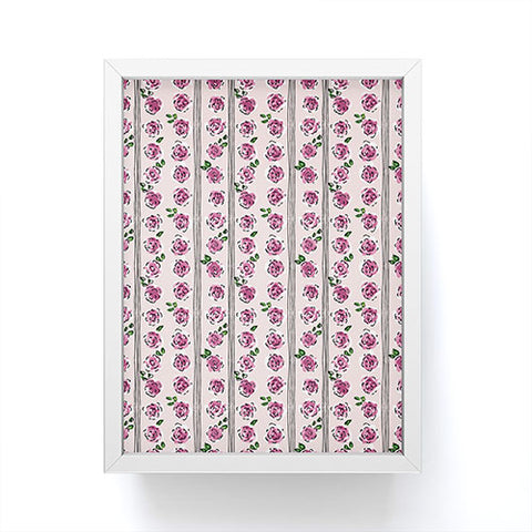 DESIGN d´annick romantic rose pattern sweet Framed Mini Art Print