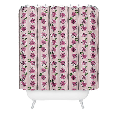 DESIGN d´annick romantic rose pattern sweet Shower Curtain