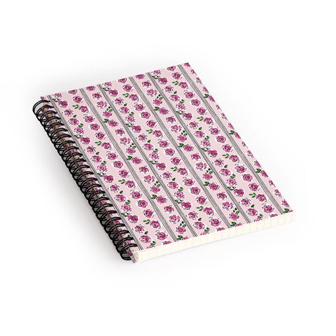 DESIGN d´annick romantic rose pattern sweet Spiral Notebook