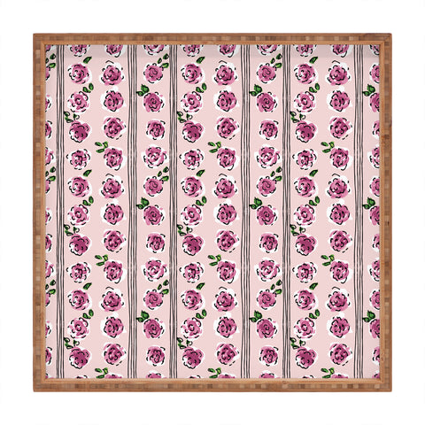 DESIGN d´annick romantic rose pattern sweet Square Tray