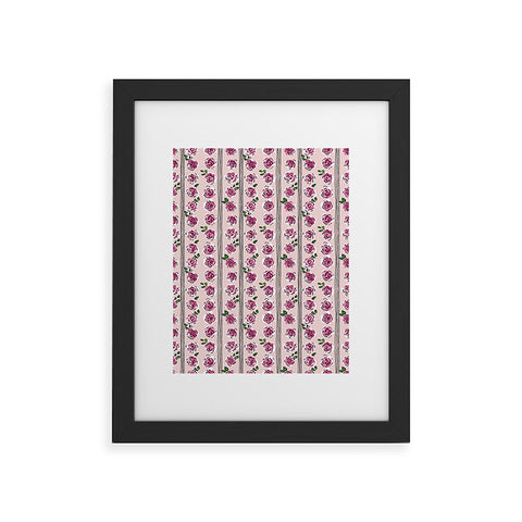 DESIGN d´annick romantic rose pattern sweet Framed Art Print