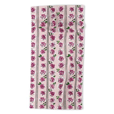 DESIGN d´annick romantic rose pattern sweet Beach Towel