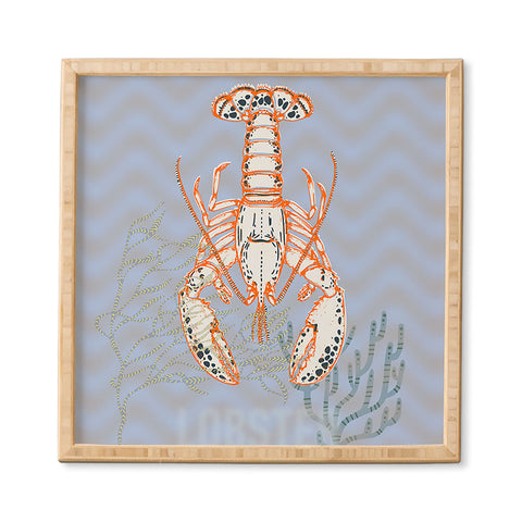 DESIGN d´annick Sea life lobster Neptunes joy Framed Wall Art