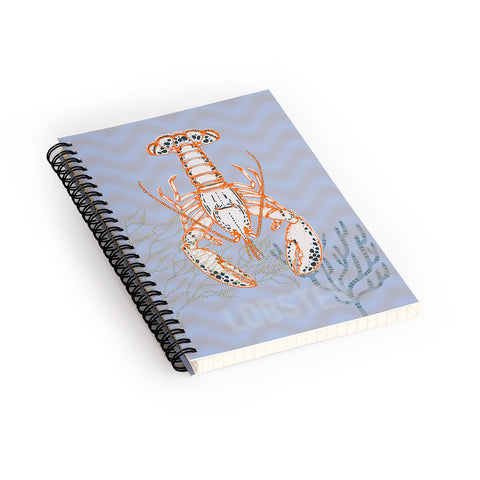 DESIGN d´annick Sea life lobster Neptunes joy Spiral Notebook