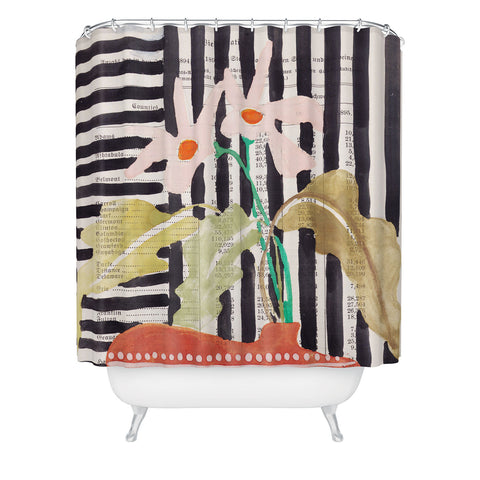 DESIGN d´annick still life with a vase modern Shower Curtain