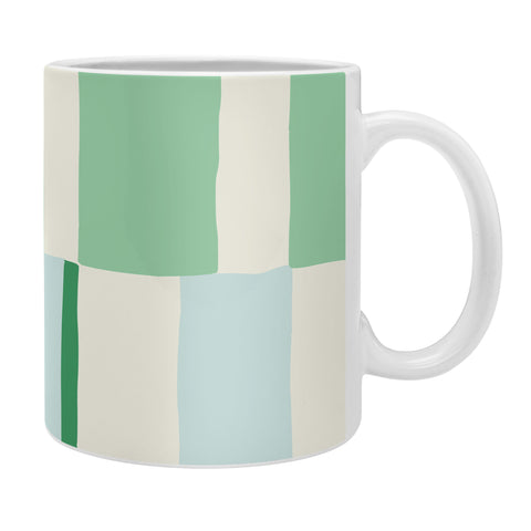 DESIGN d´annick Summer check hand drawn mint Coffee Mug