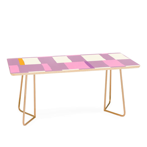 DESIGN d´annick Summer check hand drawn purple Coffee Table