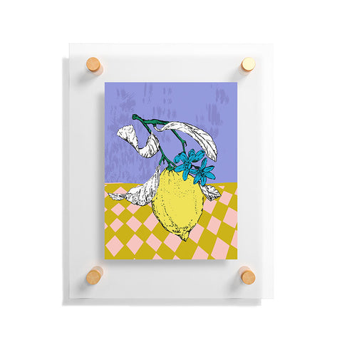 DESIGN d´annick Super fruits Lemon Floating Acrylic Print