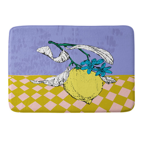 DESIGN d´annick Super fruits Lemon Memory Foam Bath Mat