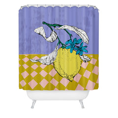 DESIGN d´annick Super fruits Lemon Shower Curtain