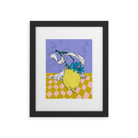 DESIGN d´annick Super fruits Lemon Framed Art Print