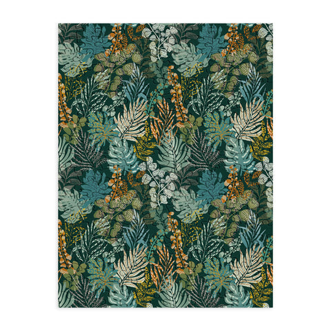 DESIGN d´annick tropical night emerald leaves Puzzle