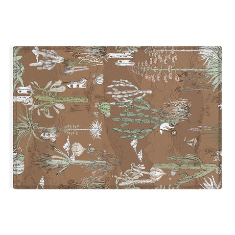 DESIGN d´annick whimsical cactus earthy landscape Outdoor Rug