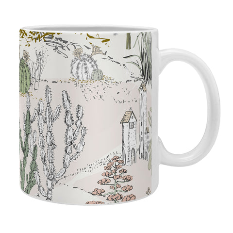 DESIGN d´annick whimsical cactus landscape airy Coffee Mug