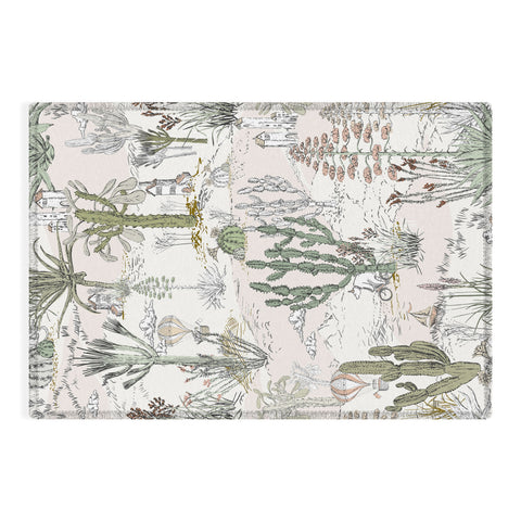 DESIGN d´annick whimsical cactus landscape airy Outdoor Rug